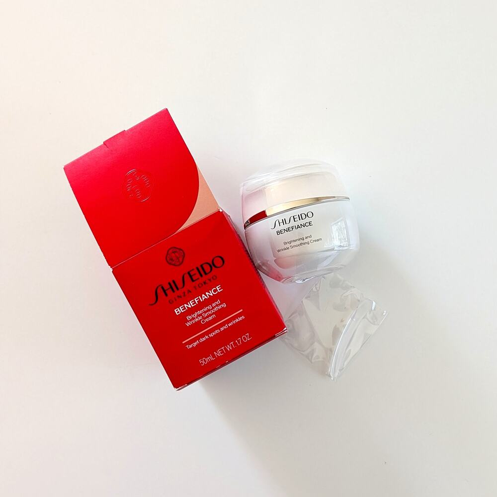 Shiseido Benefiance Brightening and Wrinkle Smoothing Cream 1.7 oz (full size)